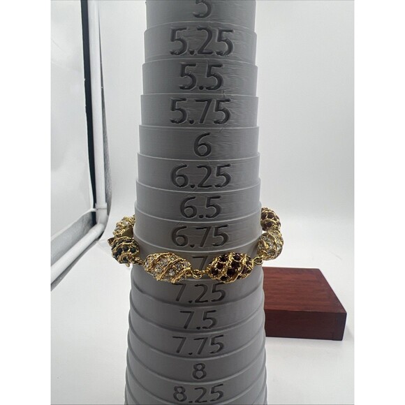 Vintage Camrose Kross Jacqueline Kennedy "The Royal Egg" Crystal Bracelet JBK - Picture 9 of 10